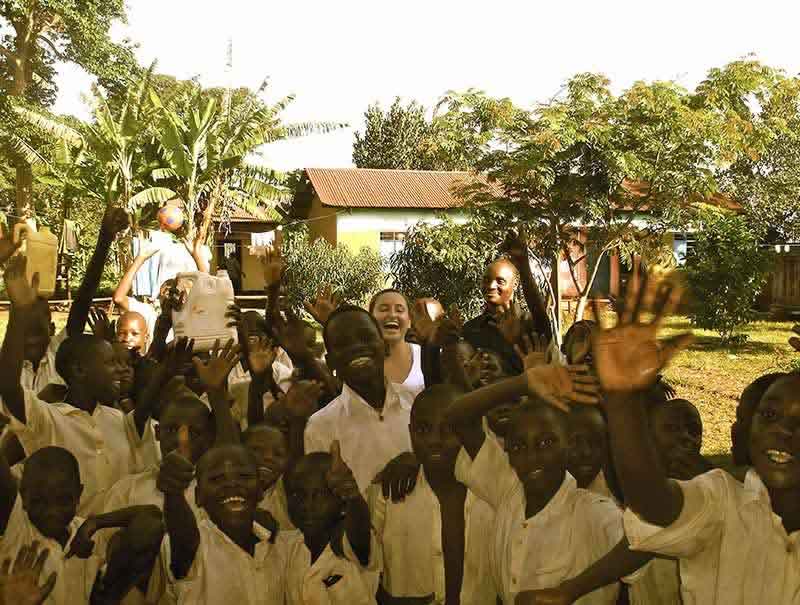 Children from the parish where Emily stayed while conducting research.