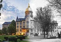 Main building then and now