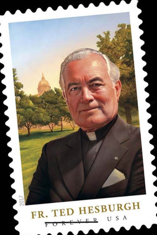 Father Hesburgh U.S. Postal Service stamp
