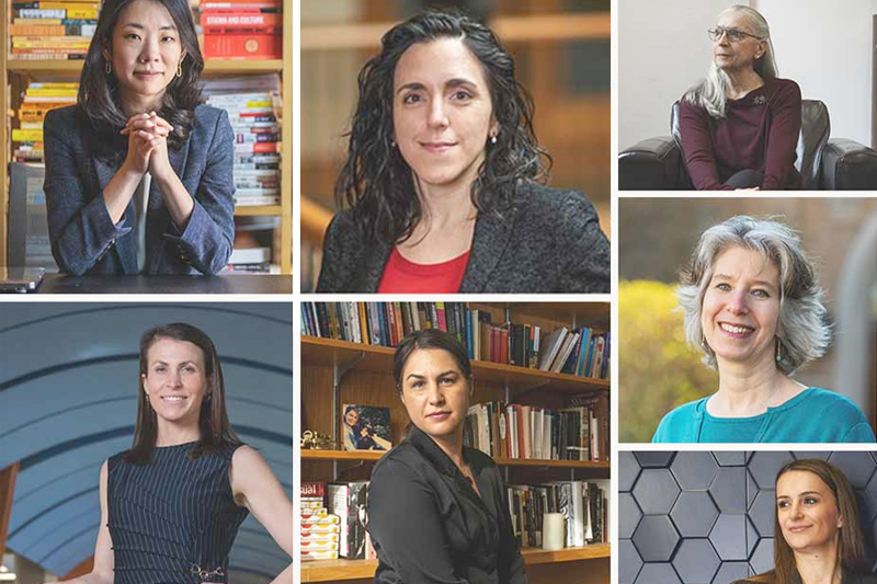 Grid of multi distinguished women in various poses.