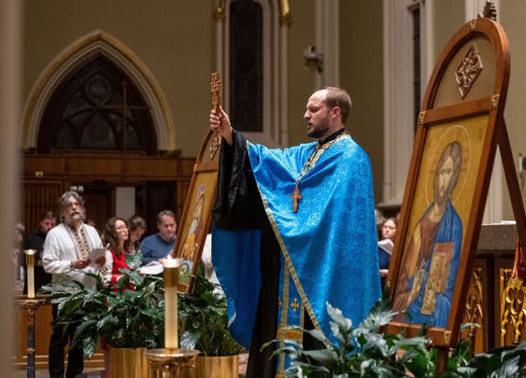 A prayer vigil ceremony for peace