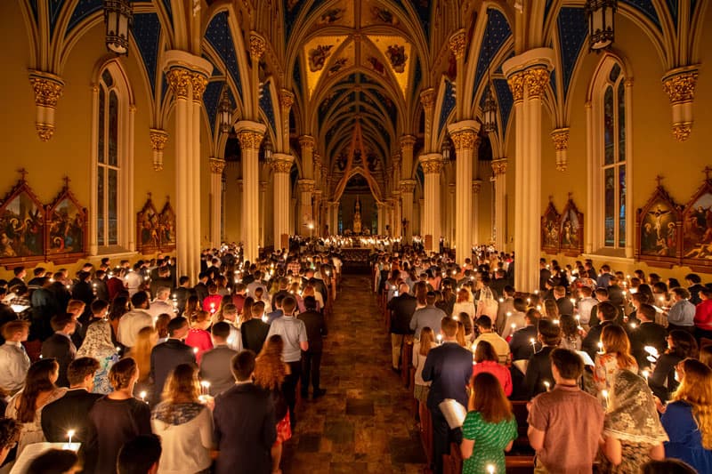 Mass in the Basilica.