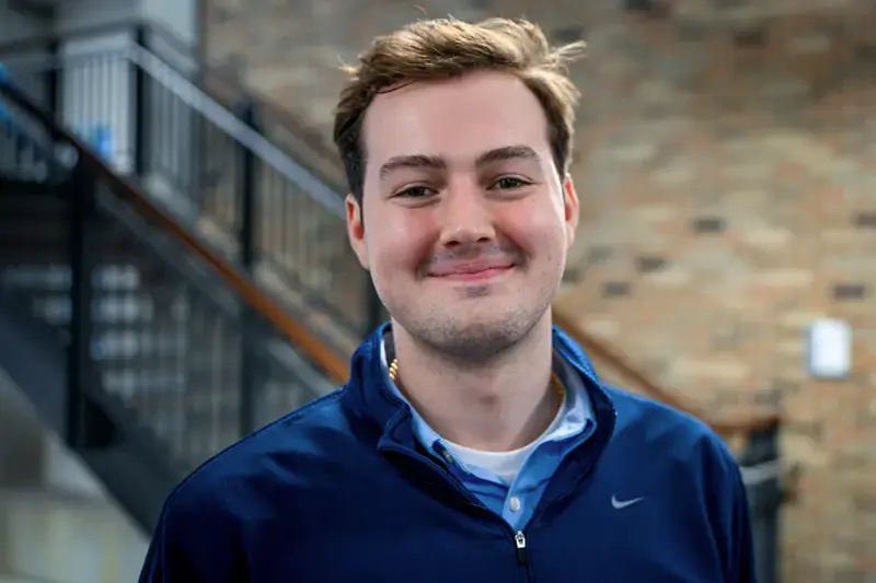 A portrait of patient advocacy student Jake Weber.