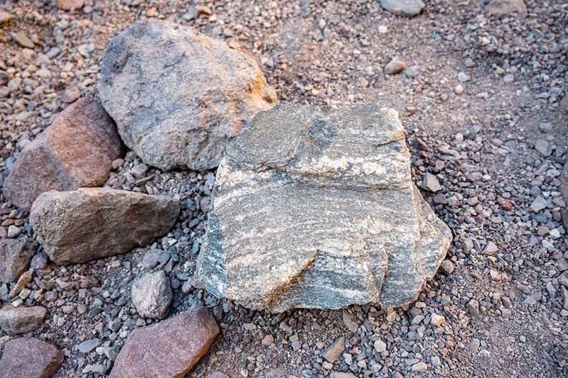 A coarse-grained rock.