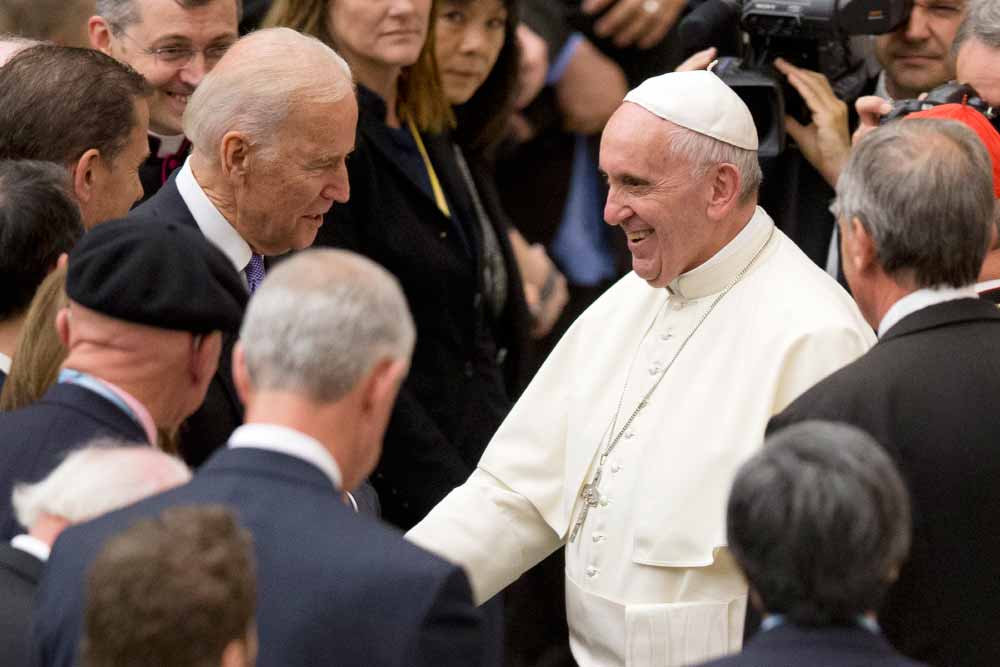 Vice President Biden meets Pope Francis