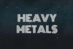 Heavy Metals text over a starry background.