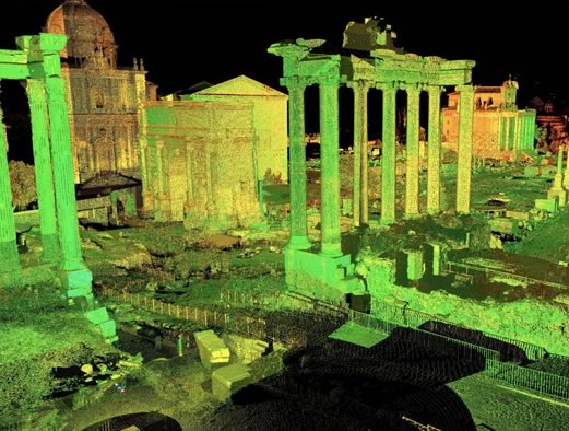 Architectural ruins of the Roman Forum