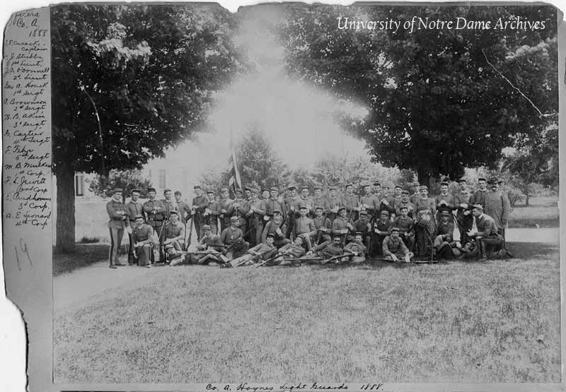 Company A of Hoynes Light Guards, Spring 1888.