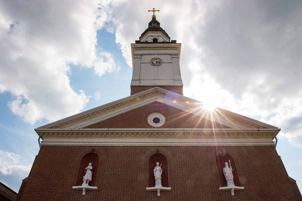 The Basilica of St. Francis Xavier where the ND Trail started in Vincennes, Indiana.