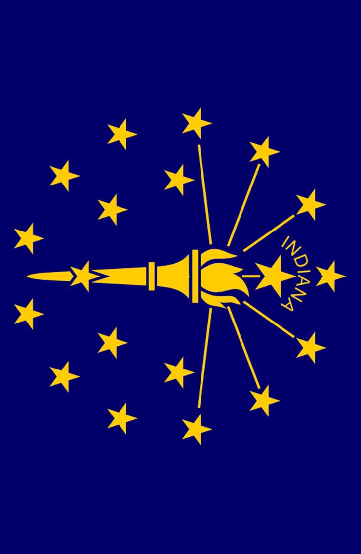 Flag of Indiana