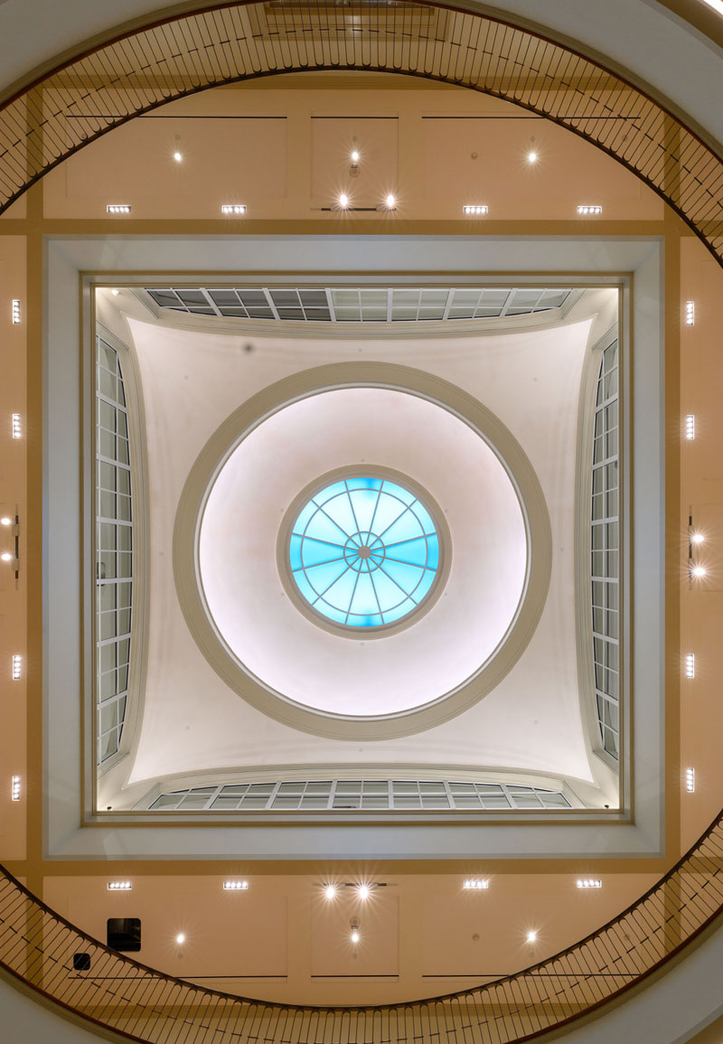 The oculus window in the museum