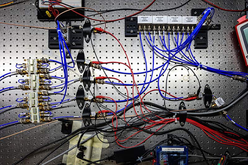 Colorful wires and cords.
