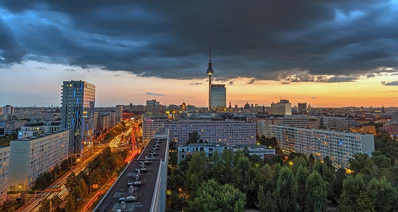 Landscape of Berlin, Germany.