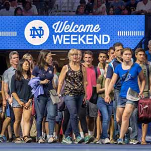 August 19, 2016; Official University Welcome Event, Welcome Weekend 2016. (Photo by Matt Cashore/University of Notre Dame)