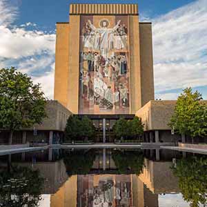 September 27, 2016; Hesburgh Library. (Photo by Barbara Johnston/University of Notre Dame)