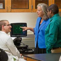 Sharon Stack with researchers