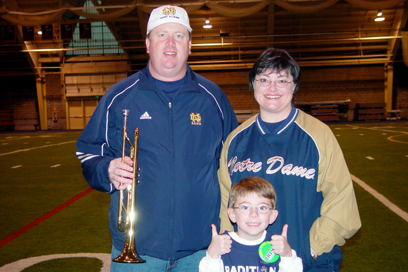 John Sexton at a young age with his mom and dad.