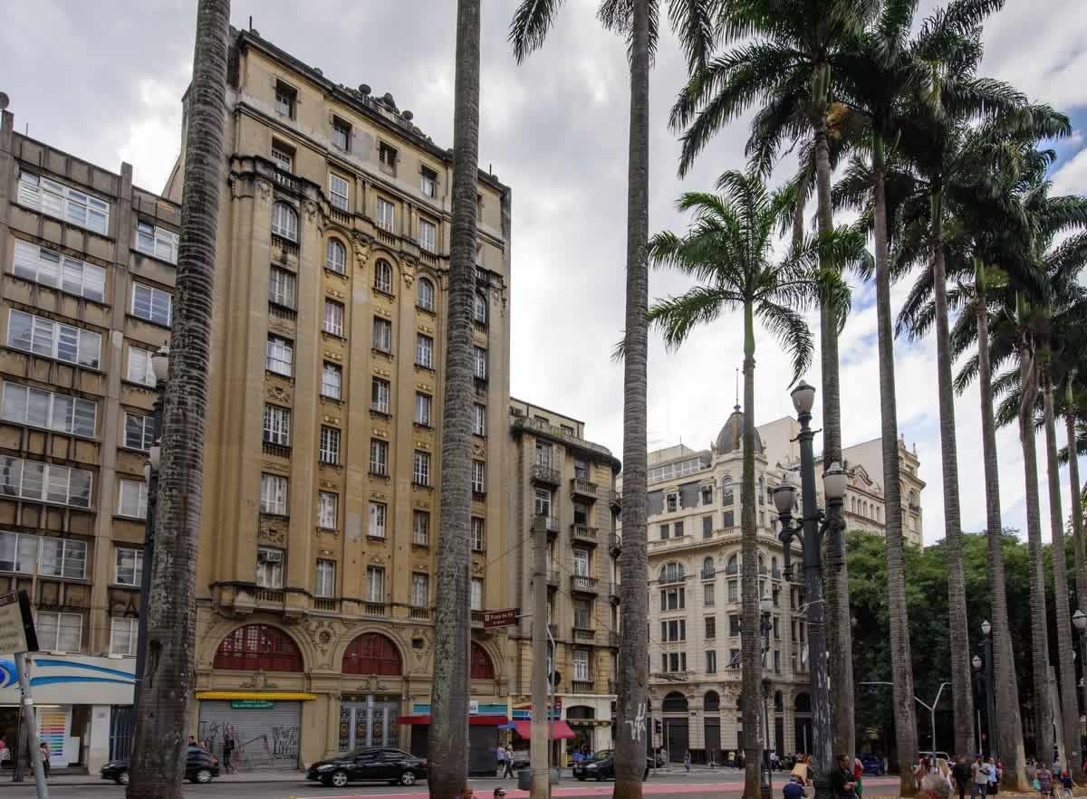 Street scene: Praça da Sé, São Paulo Brazil.