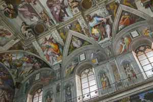 Ceiling of the Sistine Chapel.