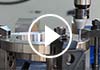 Precision boring operation in a vertical machining center.