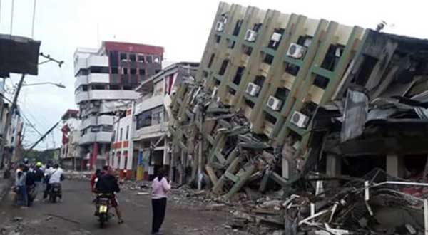 Aftermath of the 7.8 magnitude earthquake, Ecuador, April 16, 2016