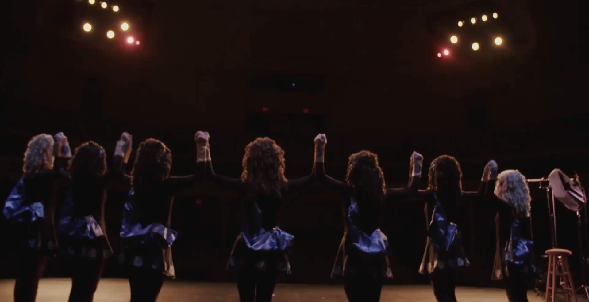 The dancers bowing at the end of a performance