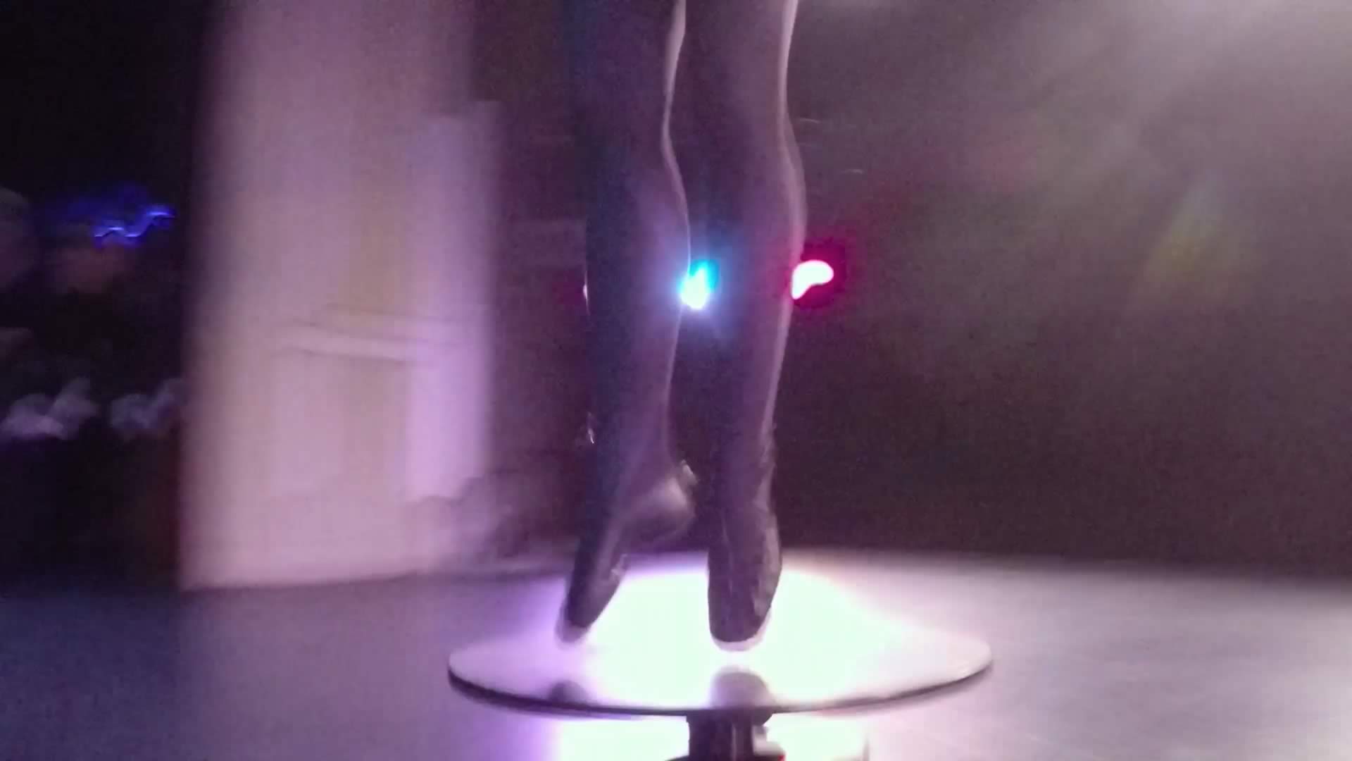 A dancer spinning