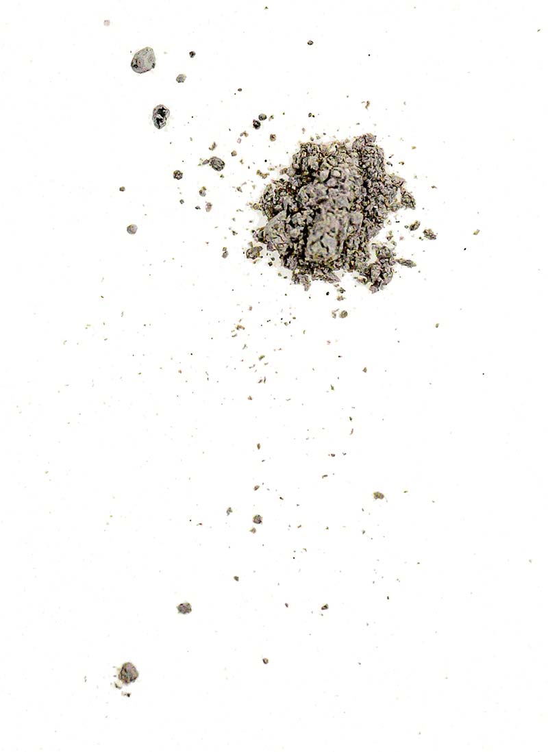 Lunar rock and dust on a white background.