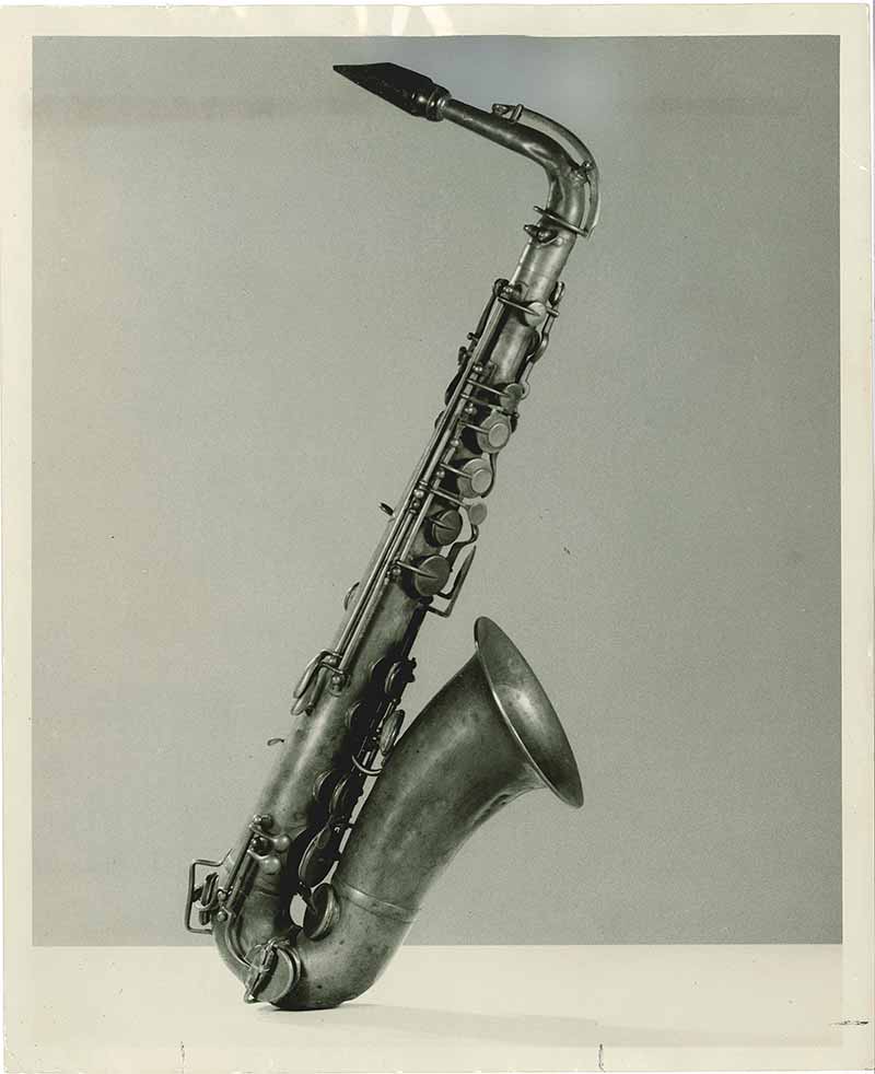 An archive photo of a saxaphone