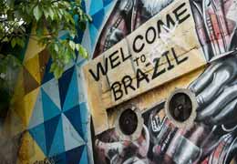 Welcome to Brazil graffiti