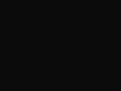A black screen, no particles seem to appear.