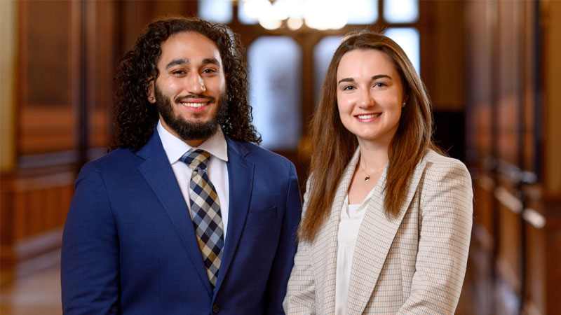 Portrait of Miguel Coste and Kristen Friday