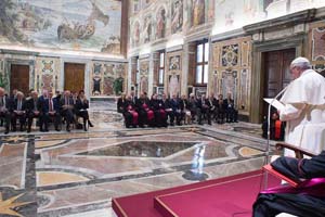 Pope Francis speaks at the Vatican Conference