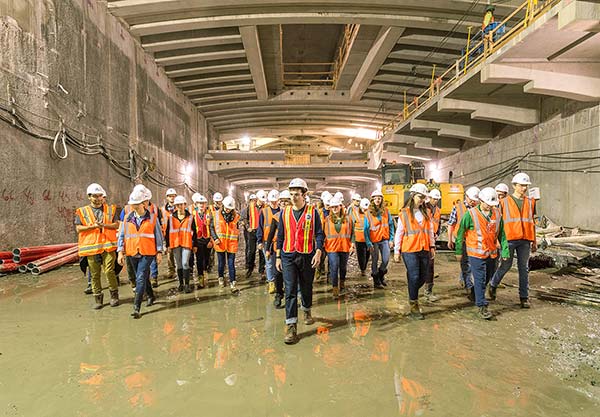 Students tour the East Side Access Project